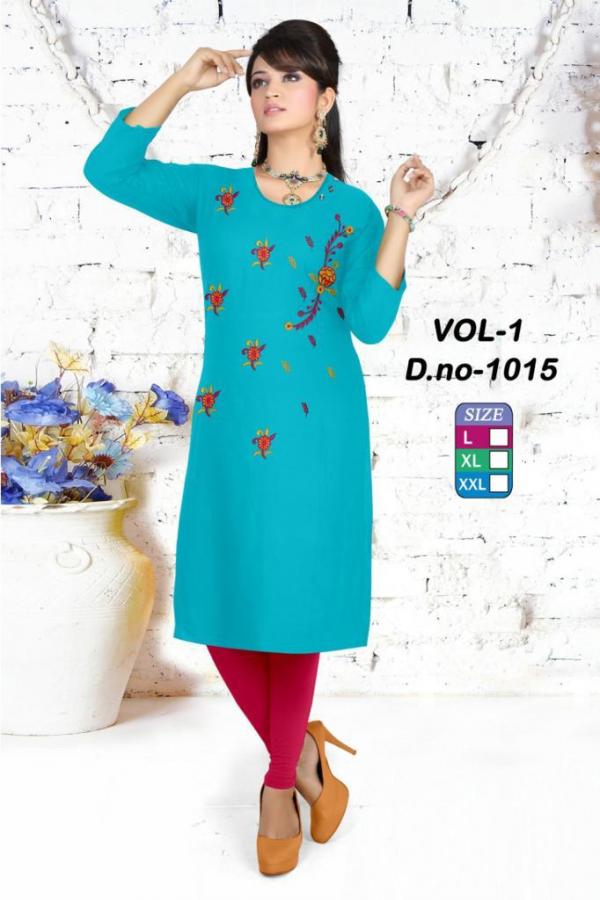 Rich Look-Rayon-With-Handwork-Kurti